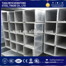 Tubo cuadrado recubierto de zinc 100x100mm tubo galvanizado SHS / RHS